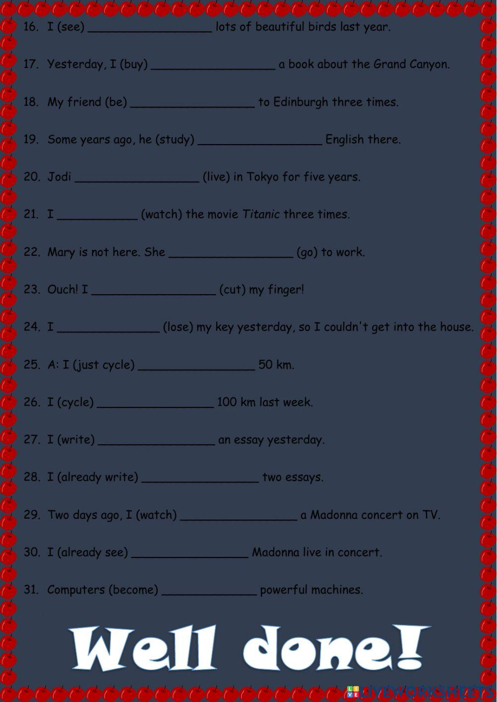 Present perfect VS Past simple