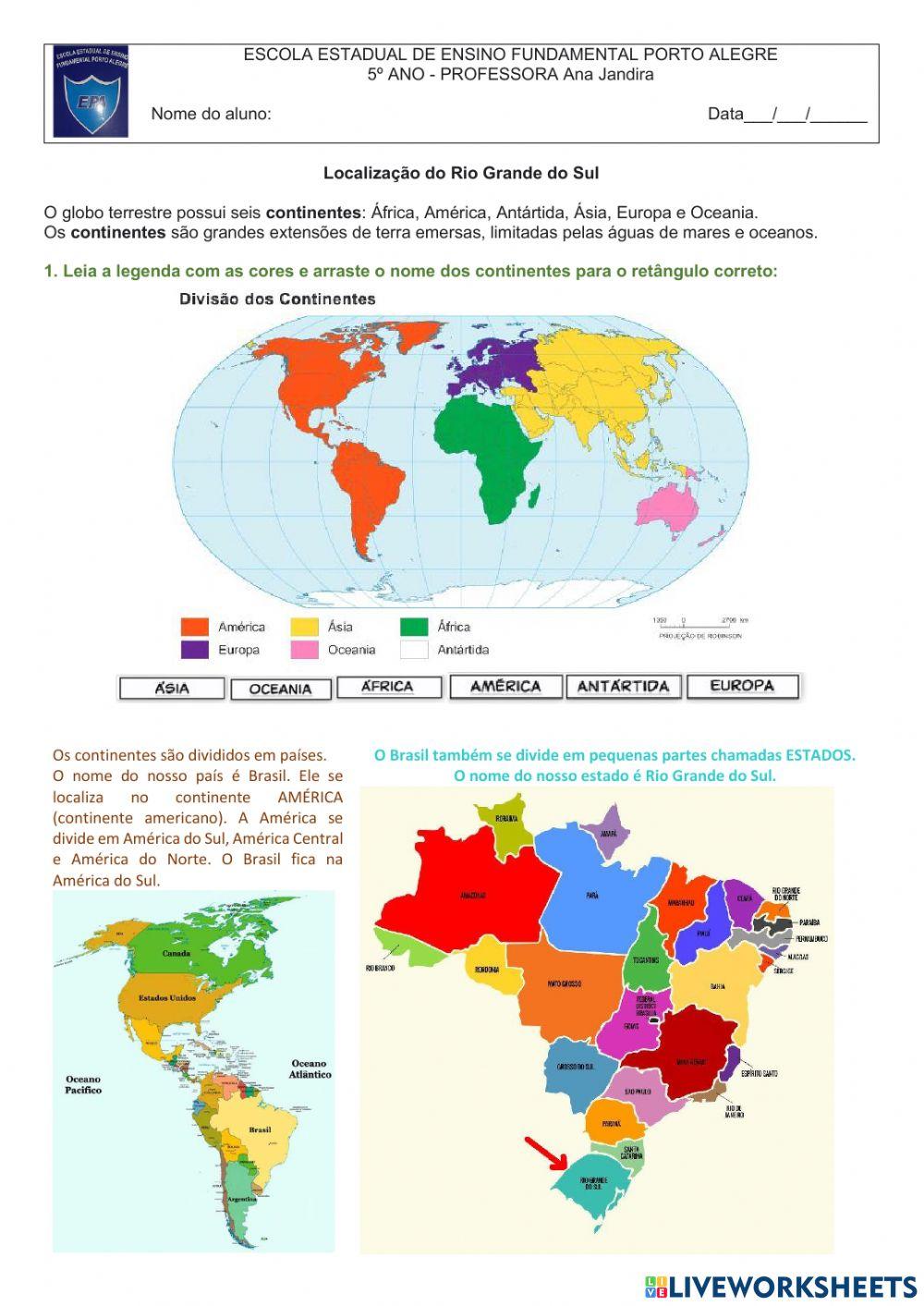 Localização do Rio Grande do Sul