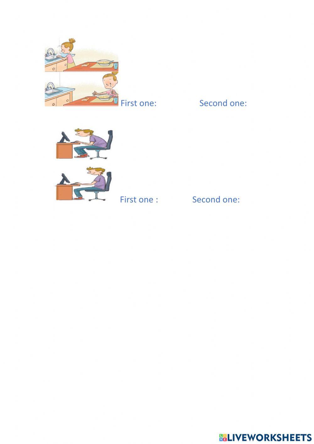 Healhty and unhealthy habits