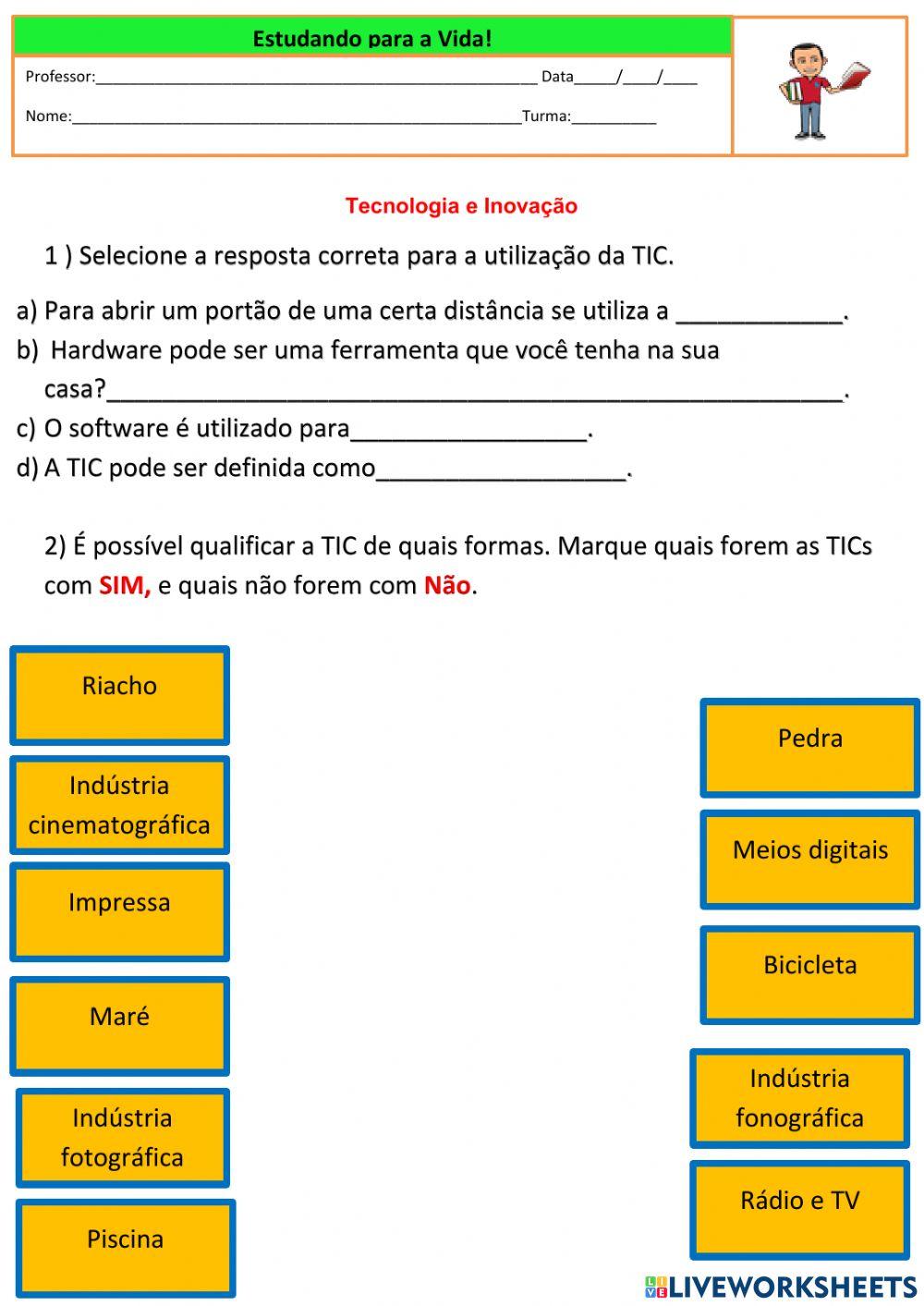 Tecnologia e Inovação - TIC