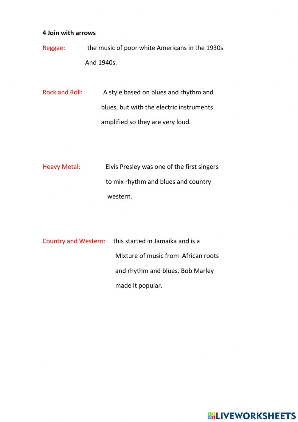 Listening to music Test. Form 8