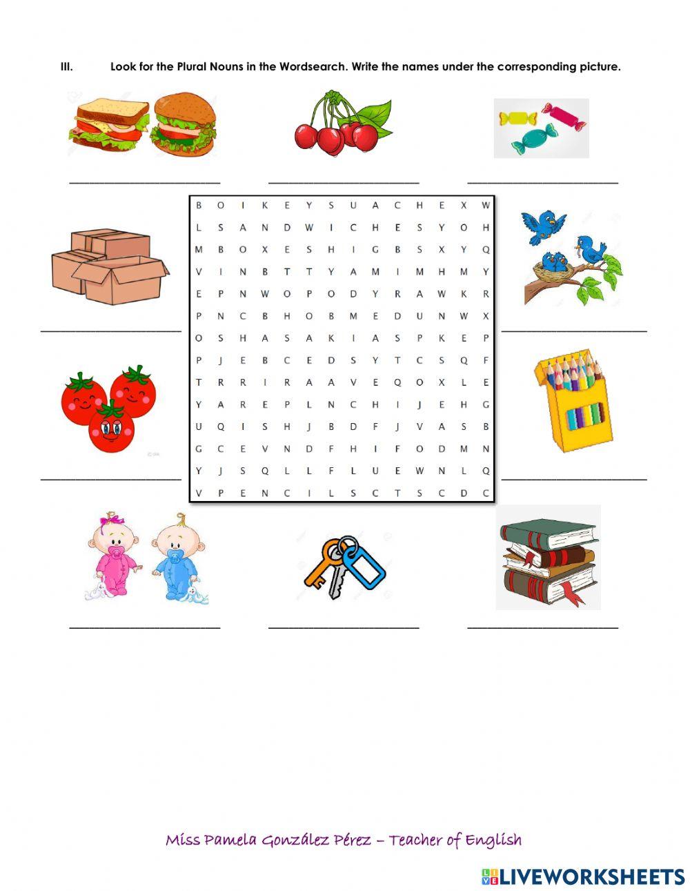A - An - Plural Nouns
