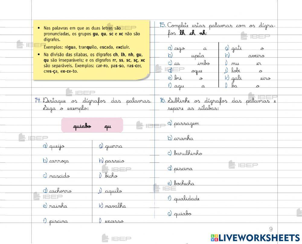 Língua portuguesa 5º ano