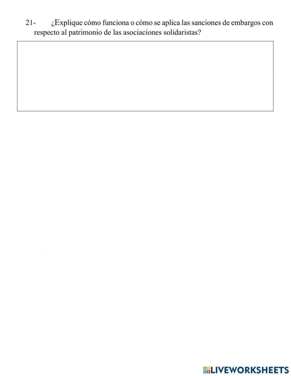 Preguntas sobre asociaciones solidaristas