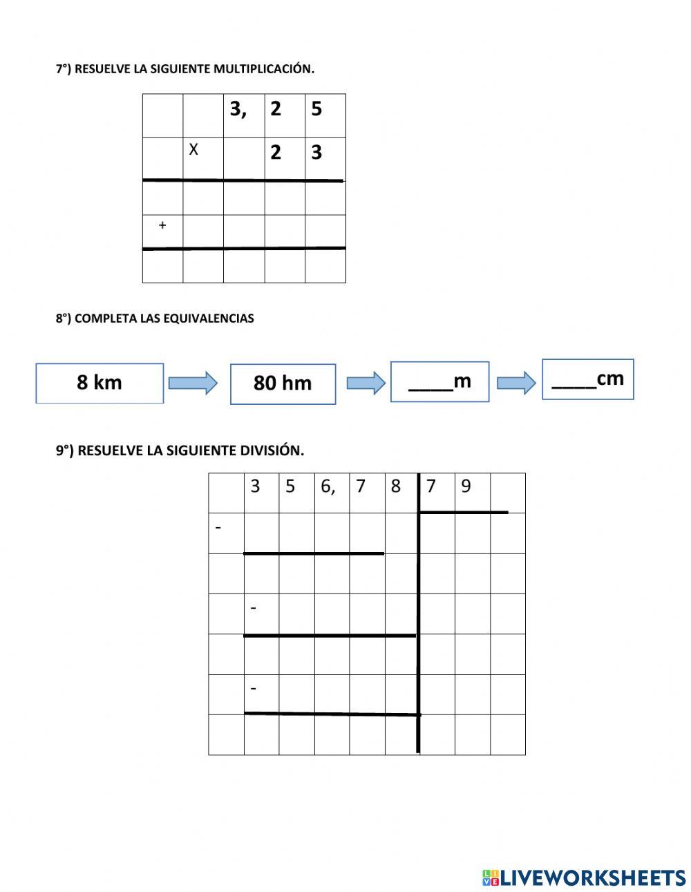 Evaluación tercer parcial