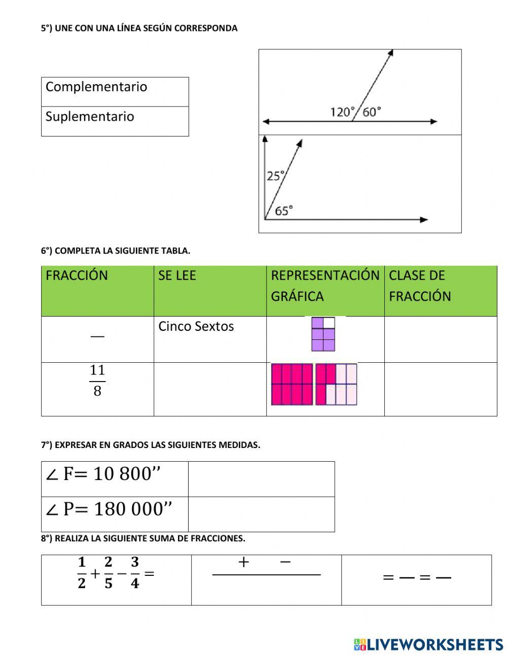 Evaluación tercer parcial
