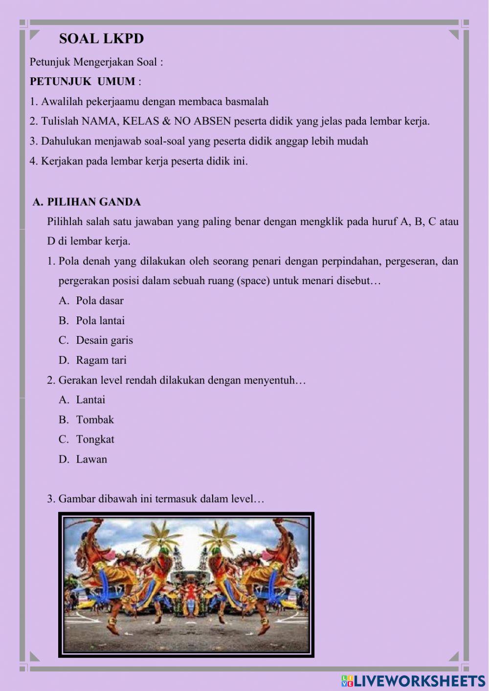 Level Dan Pola Lantai Pada Gerak Tari