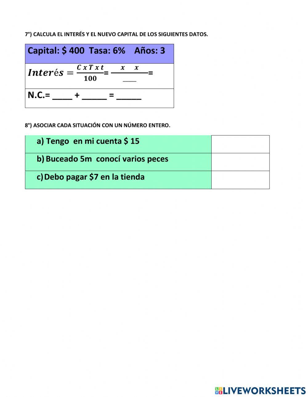 Evaluación tercer parcial