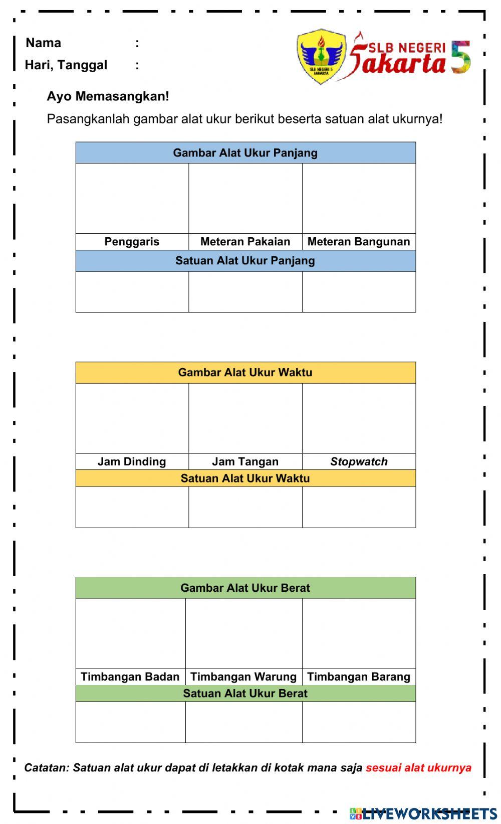 Gambar Alat Ukur dan Satuannya