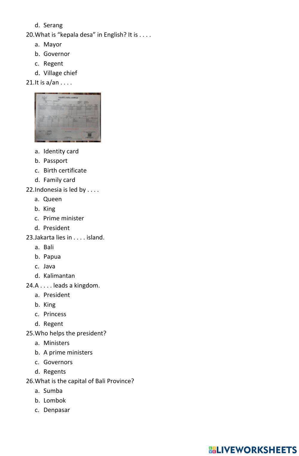 UMBKS Bahasa Inggris