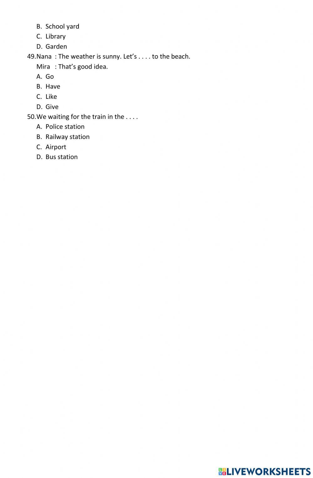 UMBKS Bahasa Inggris