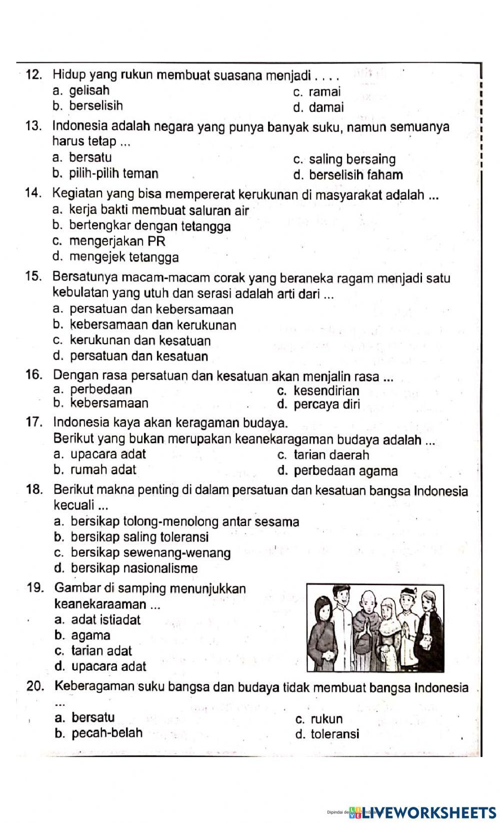 Uji kompetensi K5T9S1PPKN