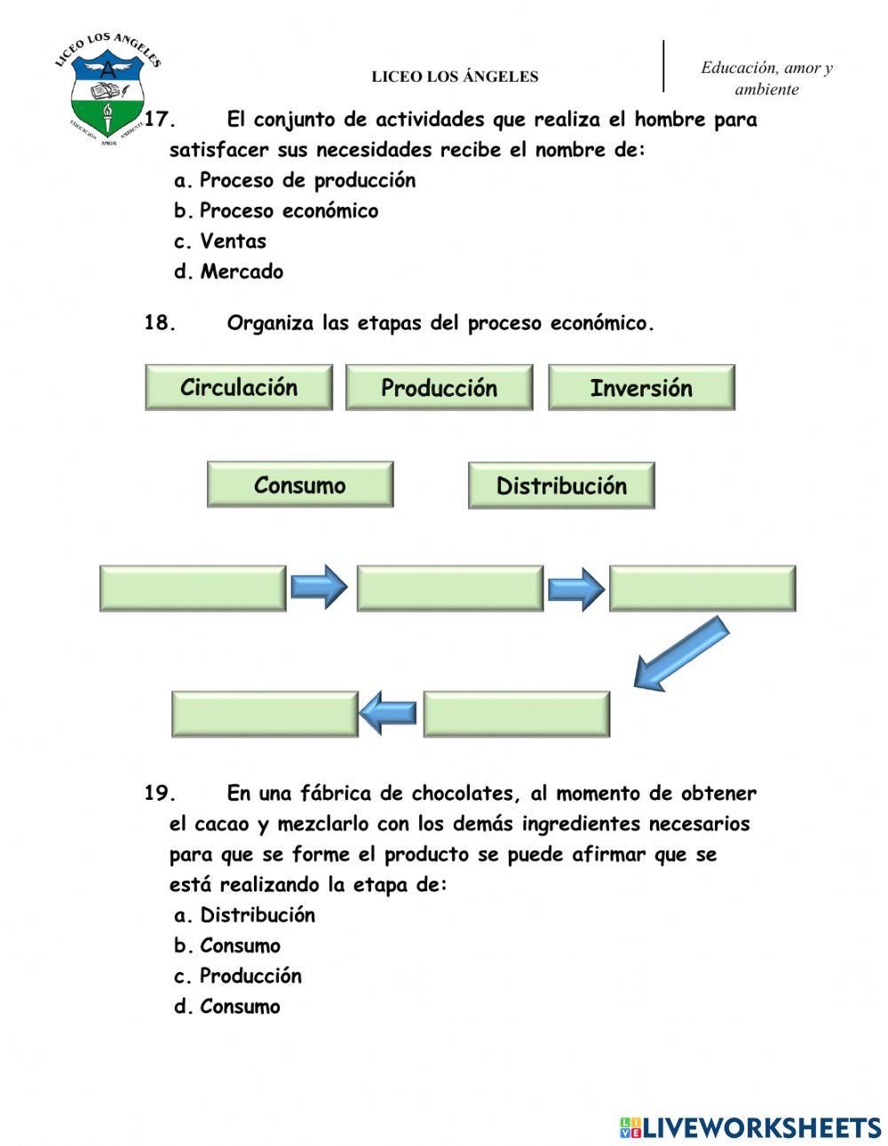 Evaluación acumulativa grado 3º