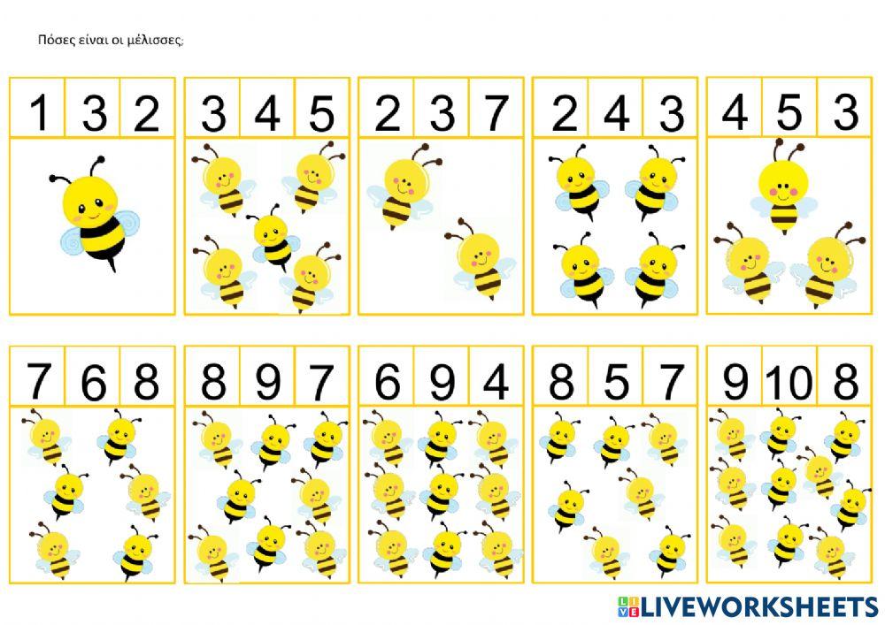 Πόσες είναι οι μέλισσες-