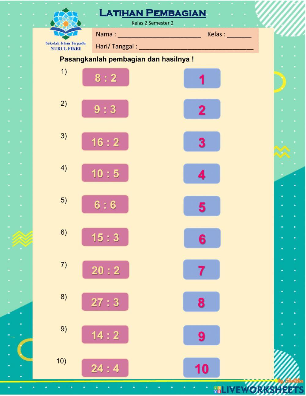 Pembagian-menjodohkan