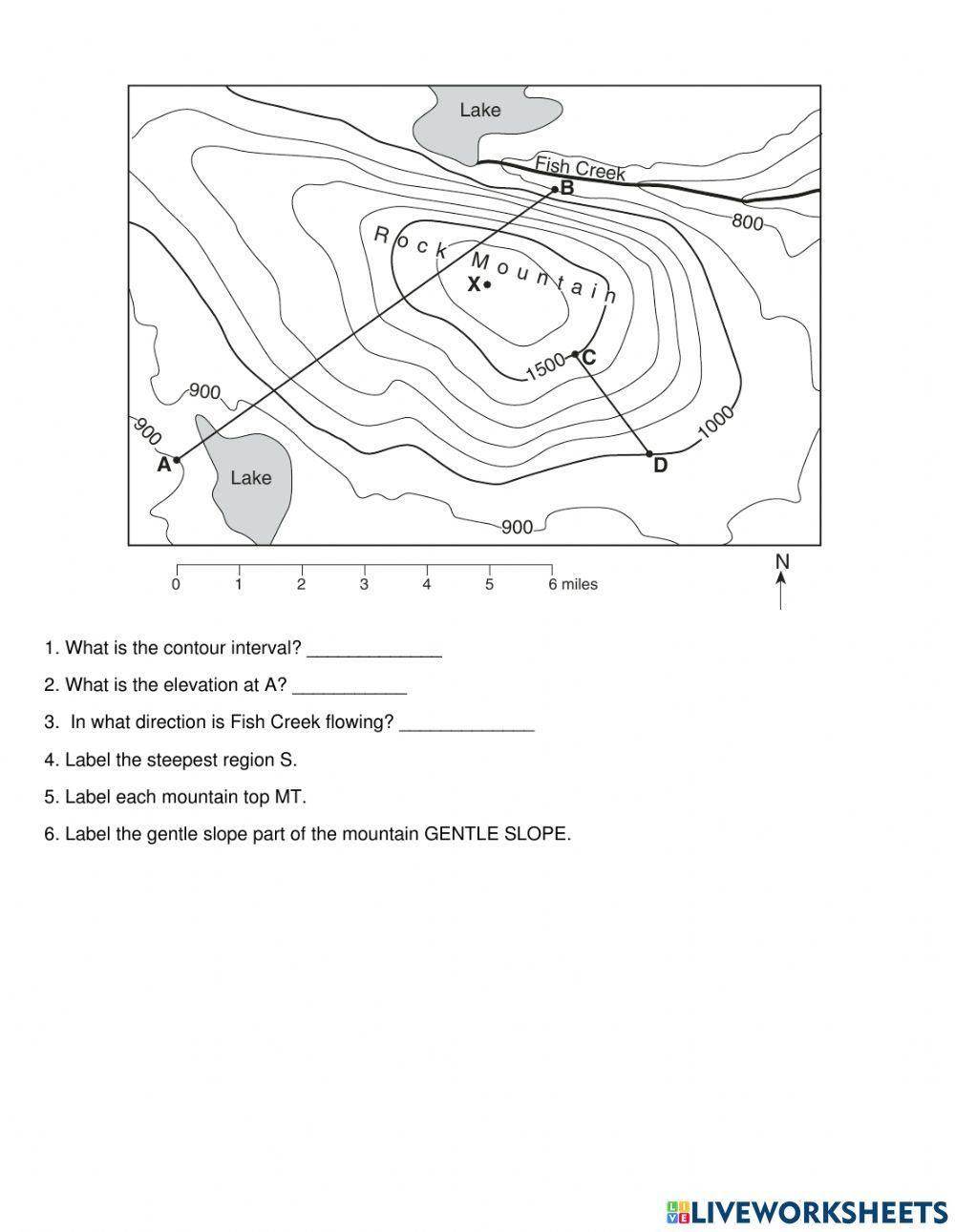 Topographic Maps Practice Topographic Maps Practice