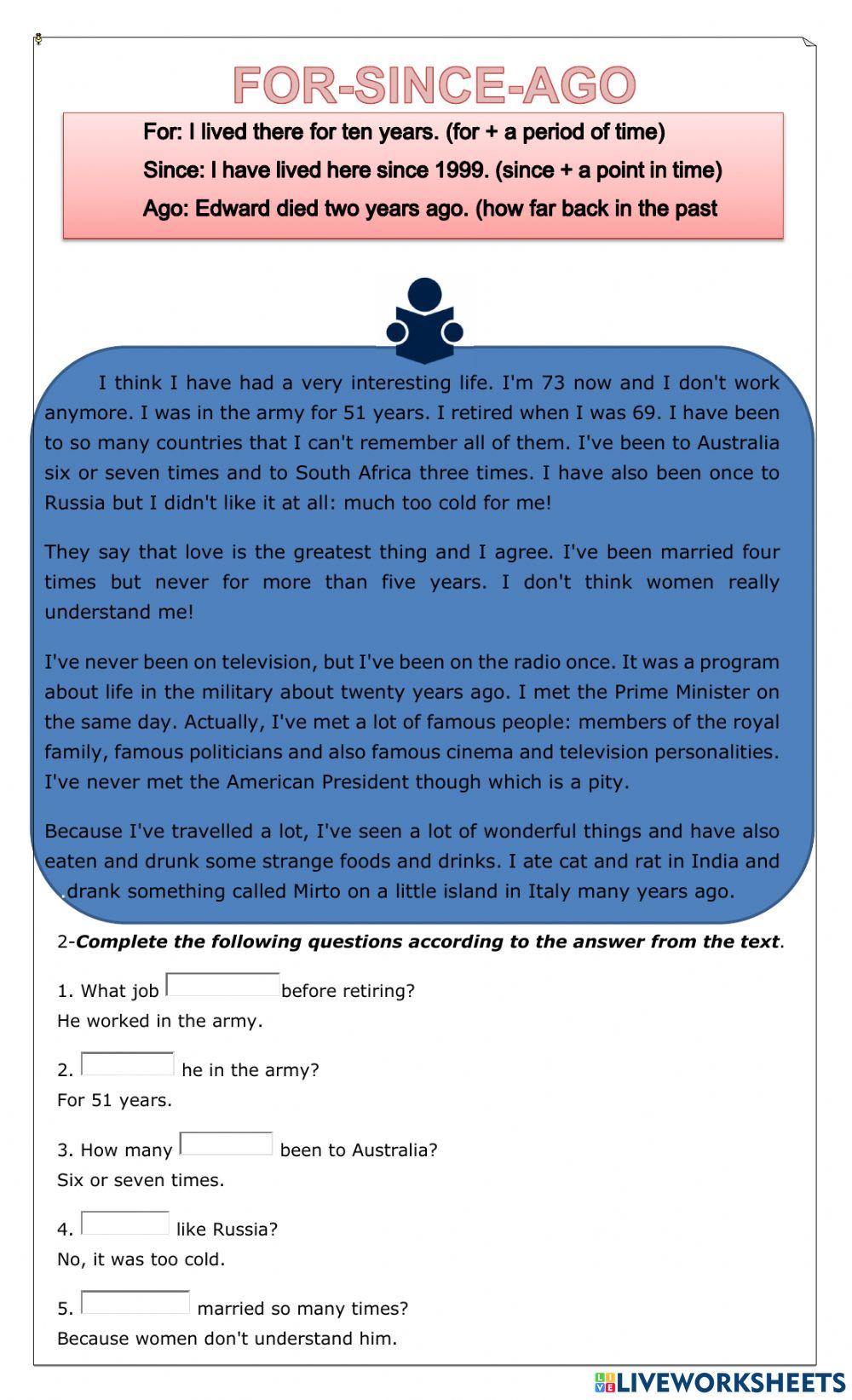 8° Present Perfect Tense