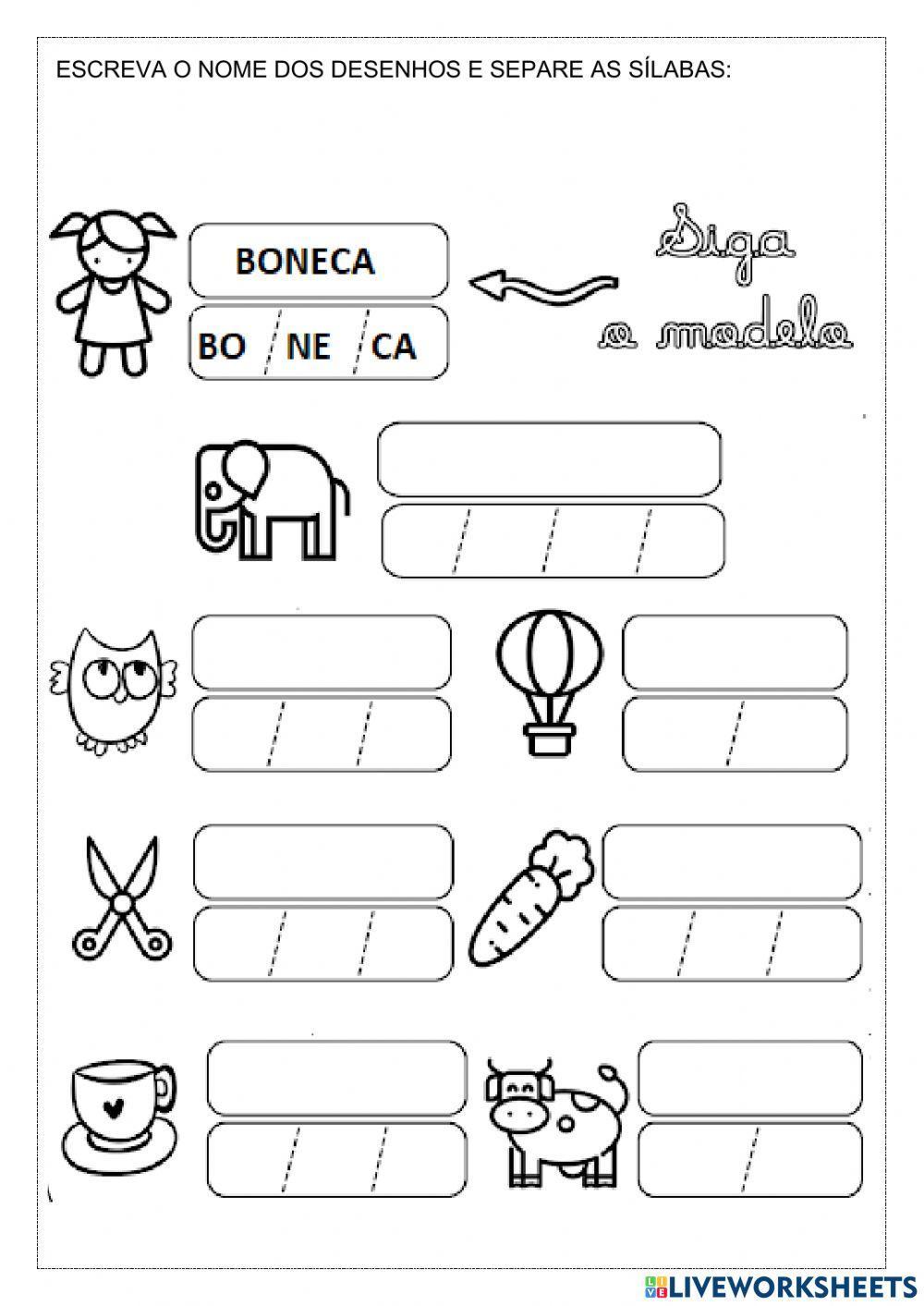 Separação sililábica