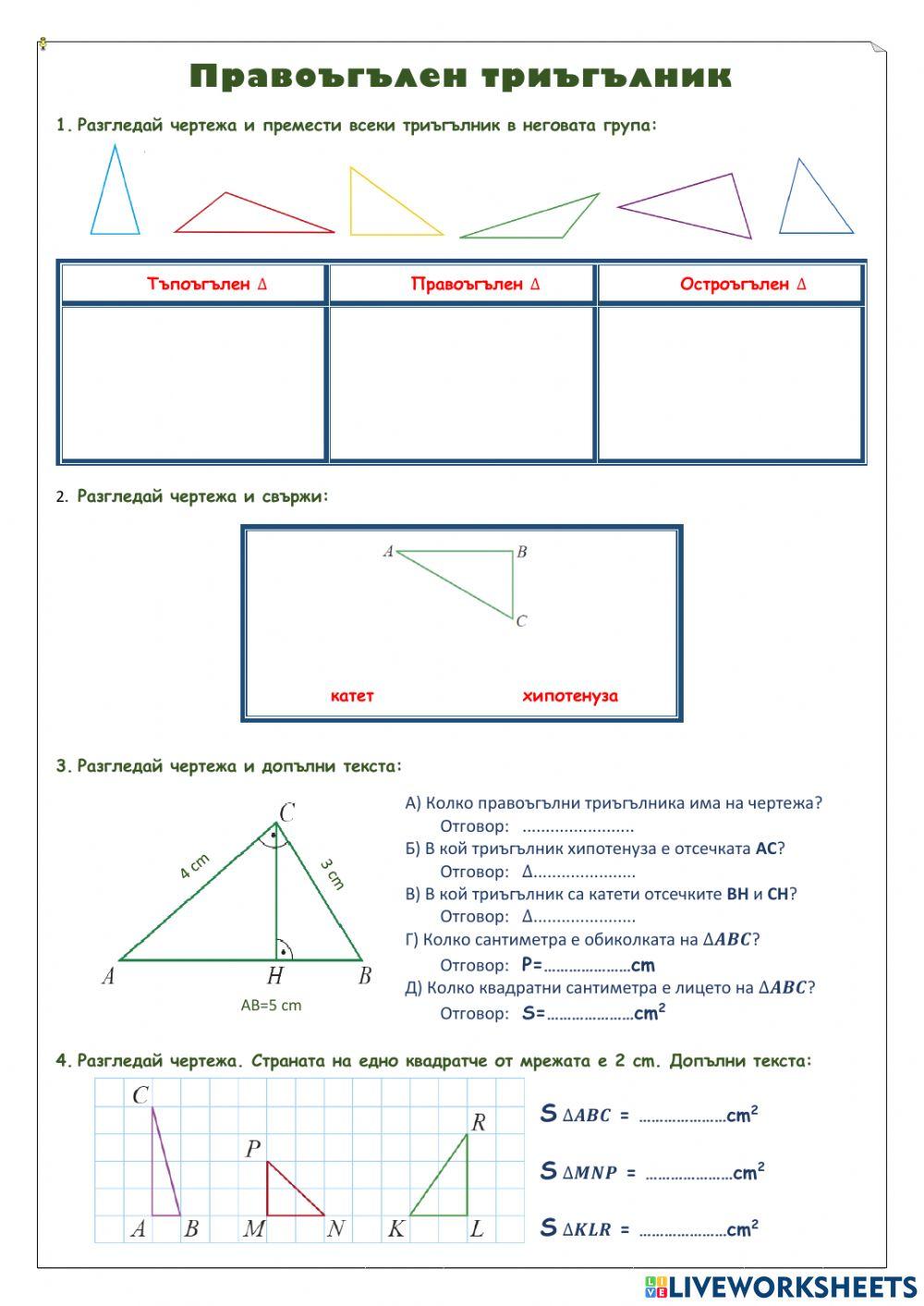 Правоъгълен триъгълник