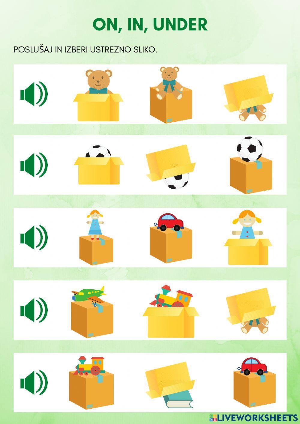 Prepositions of place