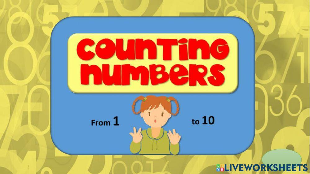 Counting numbers!!!lListen  ad say