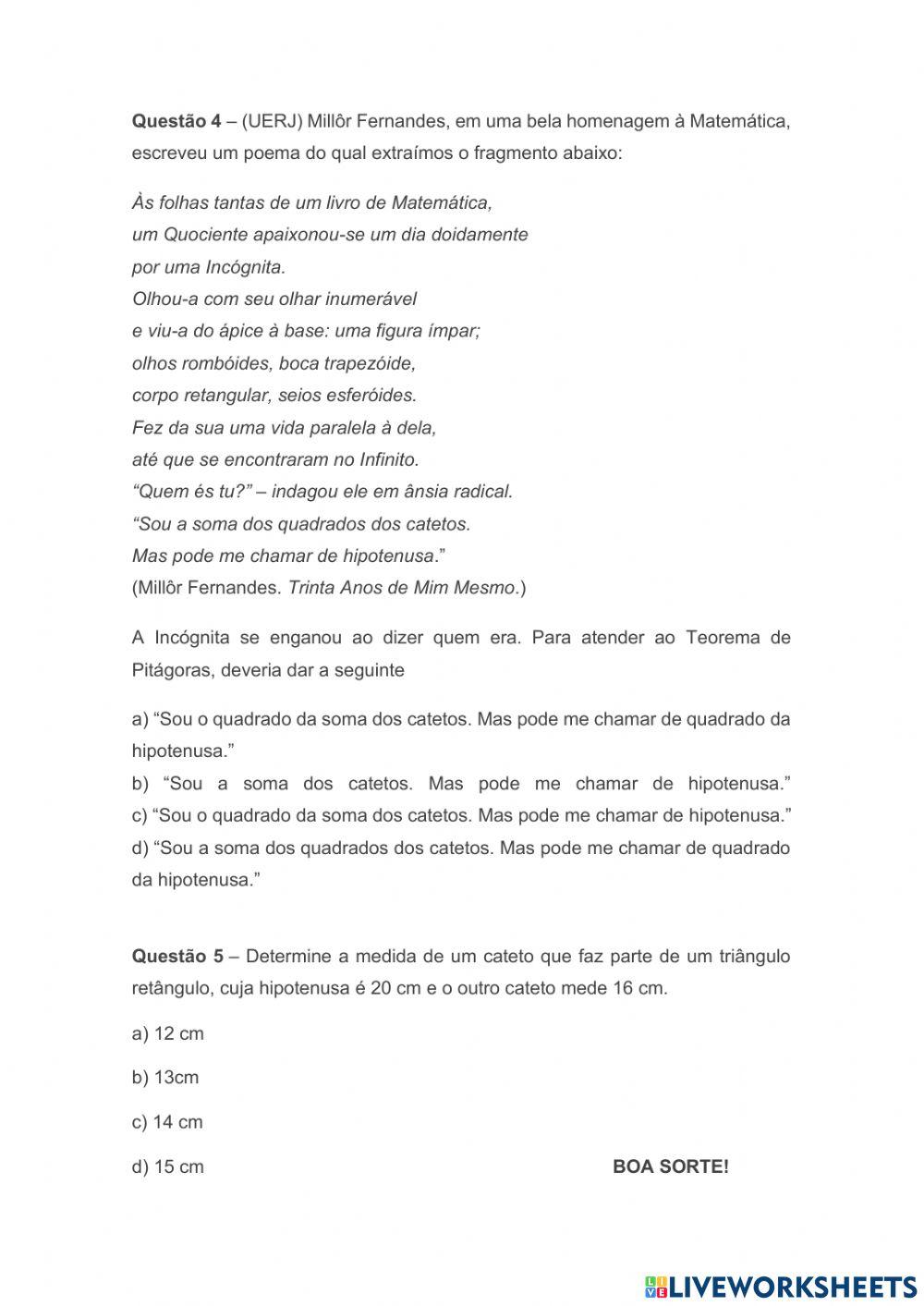 Avaliação Diagnóstica