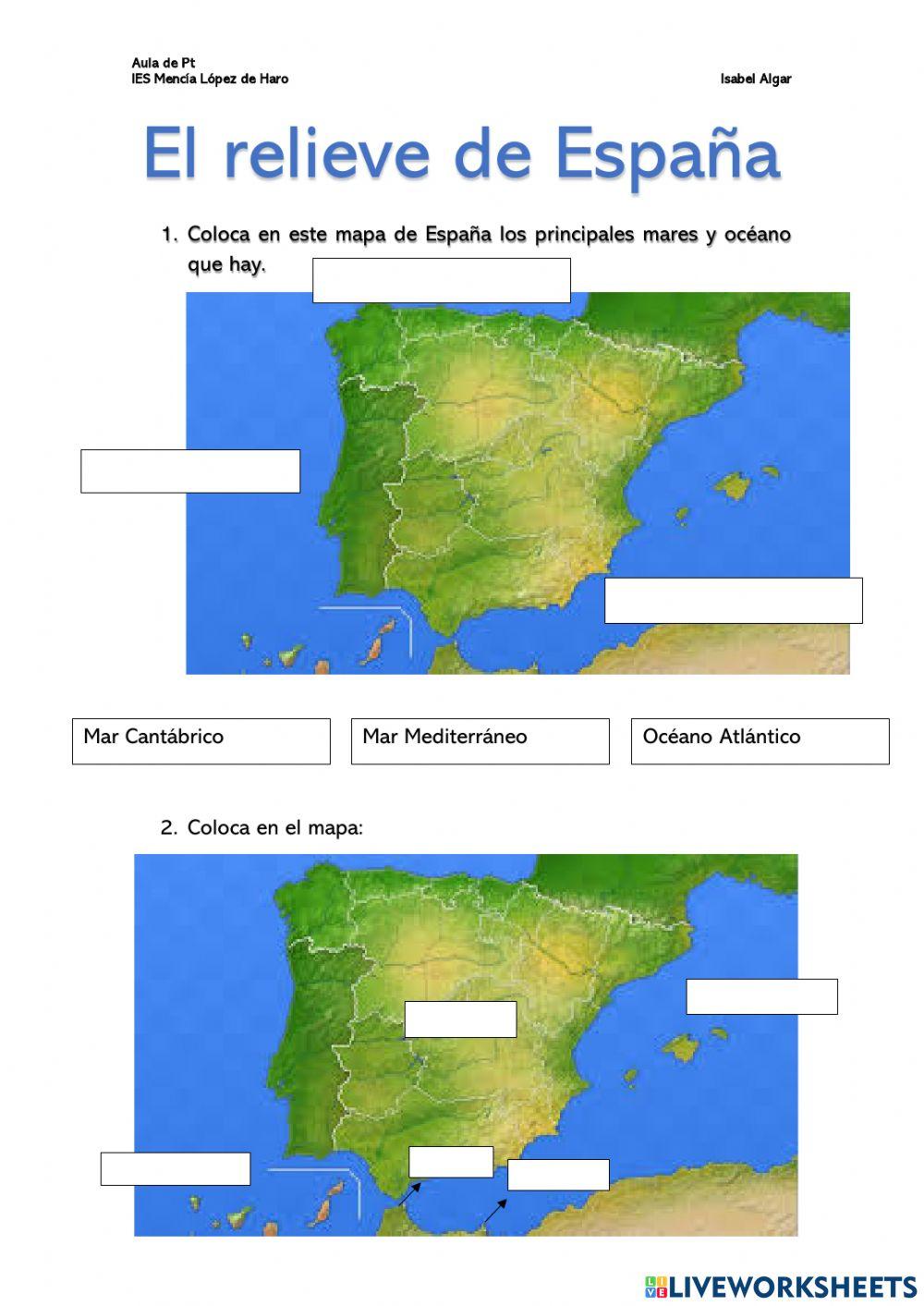 Unidad 6: El relieve de España