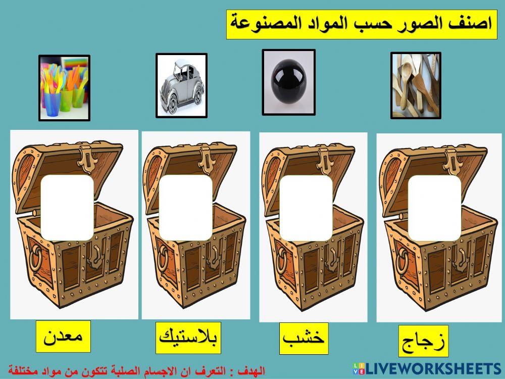 المواد المختلفة