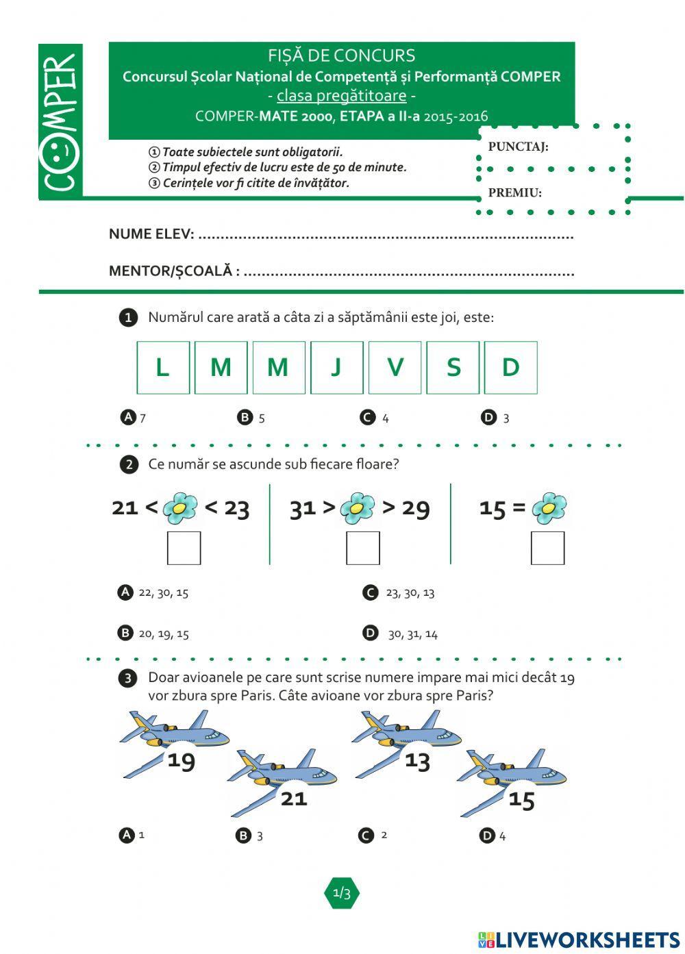 Concurs Comper Mate-etapa a 2-a, 2016