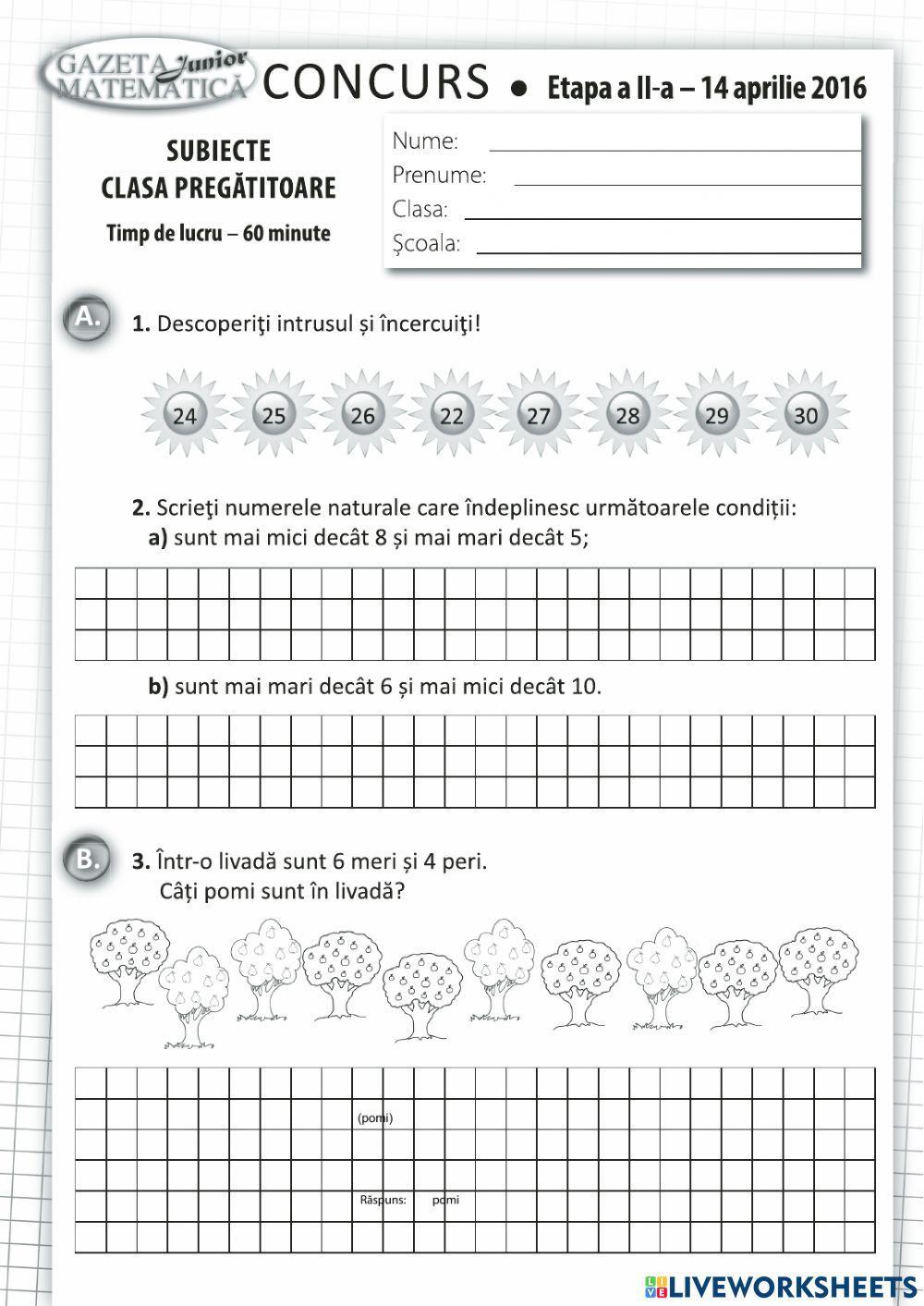 Concurs GMJ etapa a 2-a 2016