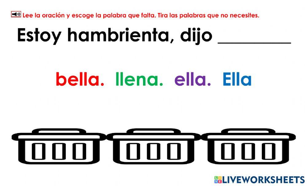 Bella la ballena: test 5