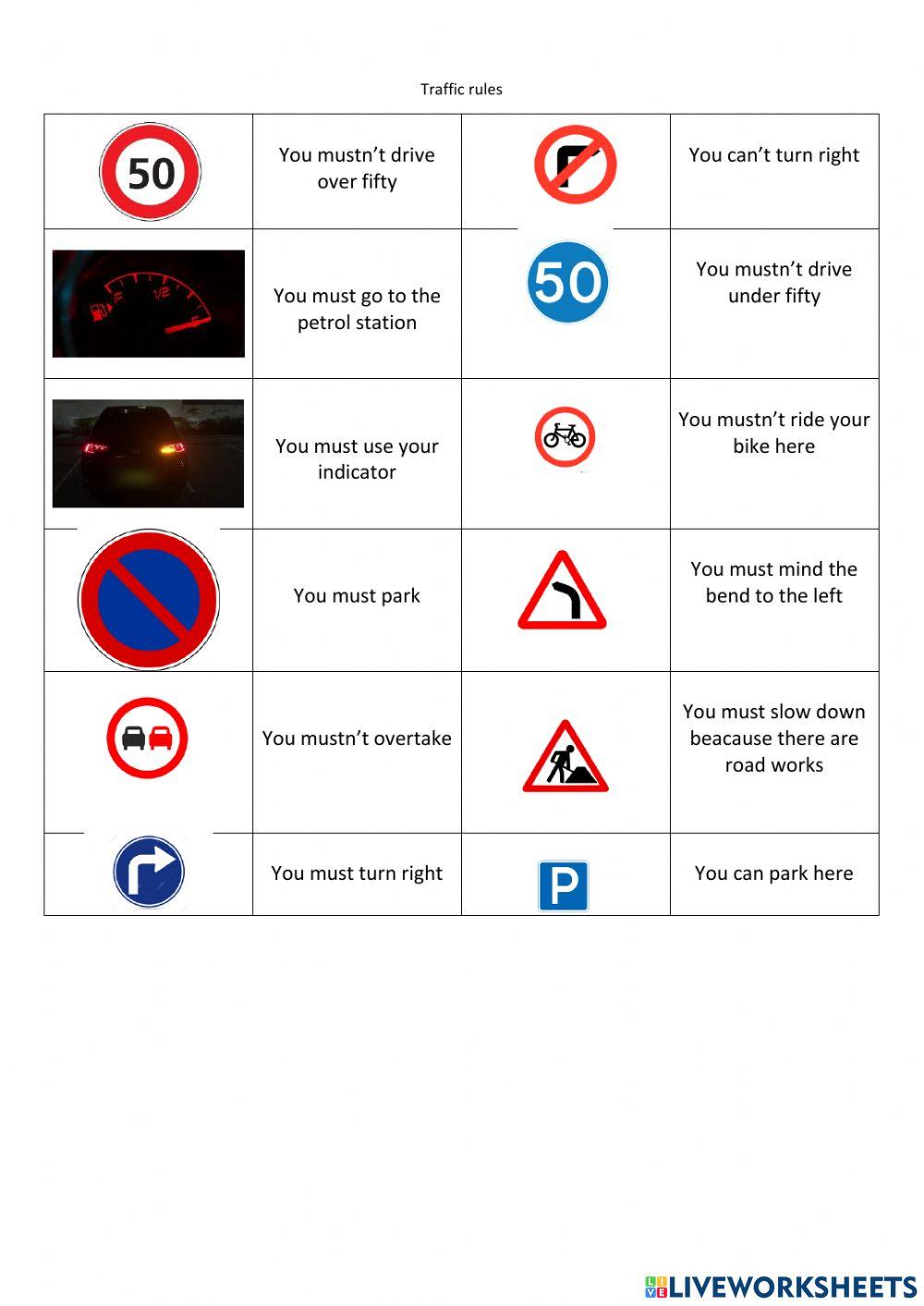 E6-B2L4-traffic rules-dictation