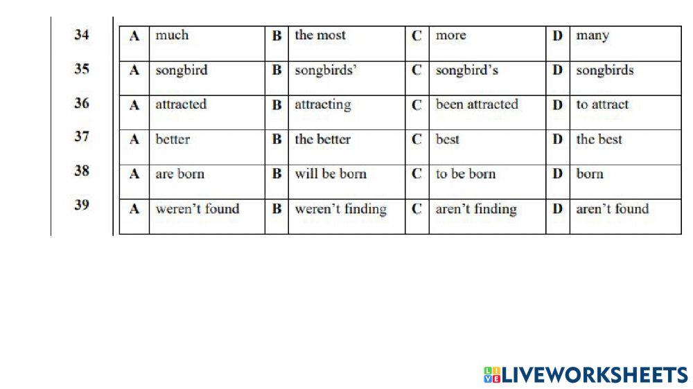 Grammar test-2011