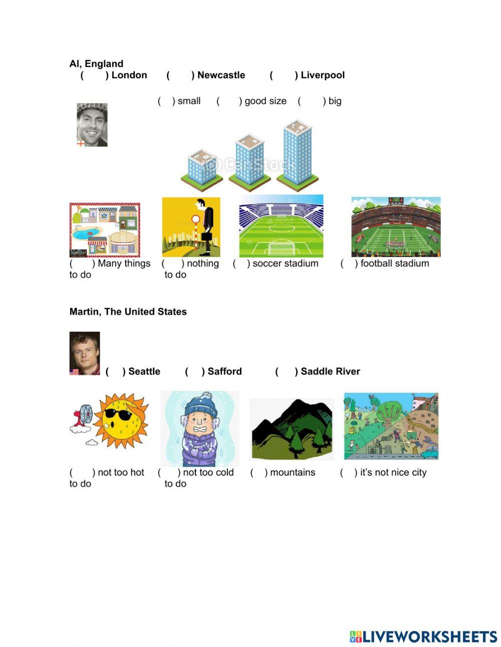 Listening: What is Your Favourite City in Your Country?