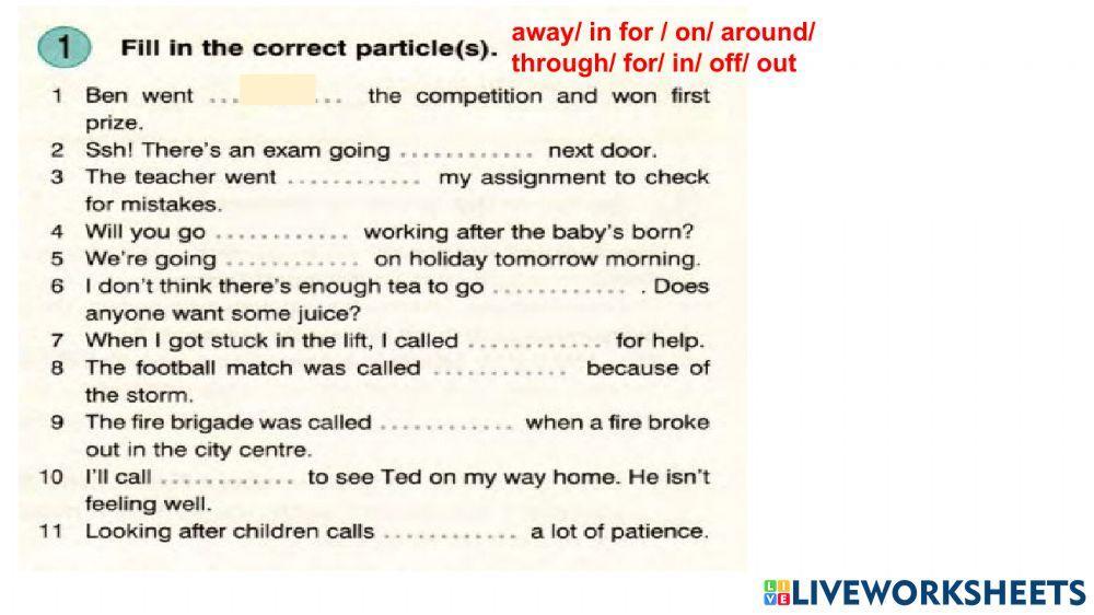 Phrasal verbs 4-6 (R-5)