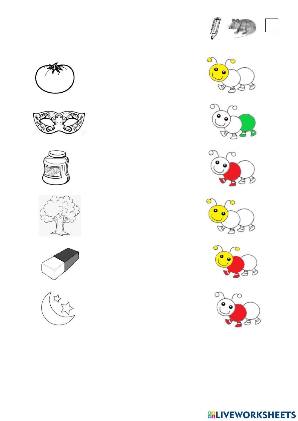 Raupe M-Wörter Viereck