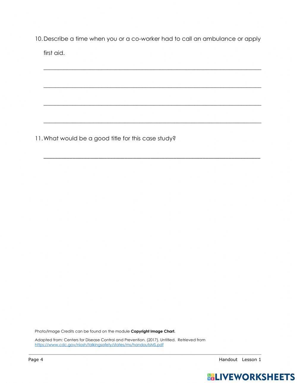 Accidents at Work - Reading