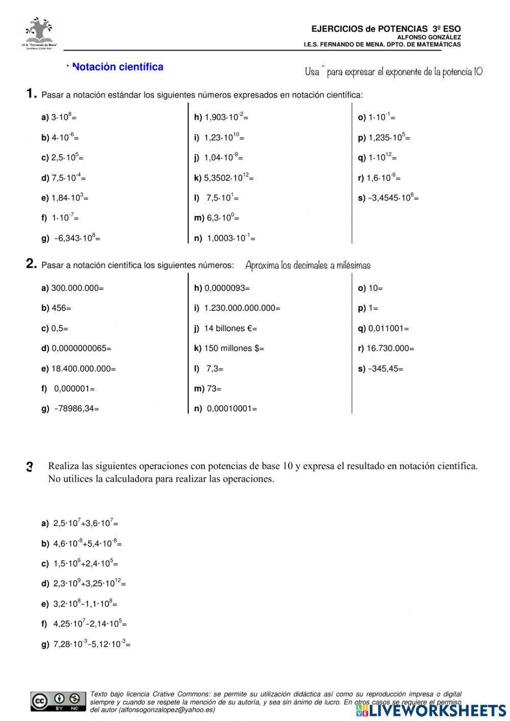 Notación Científica