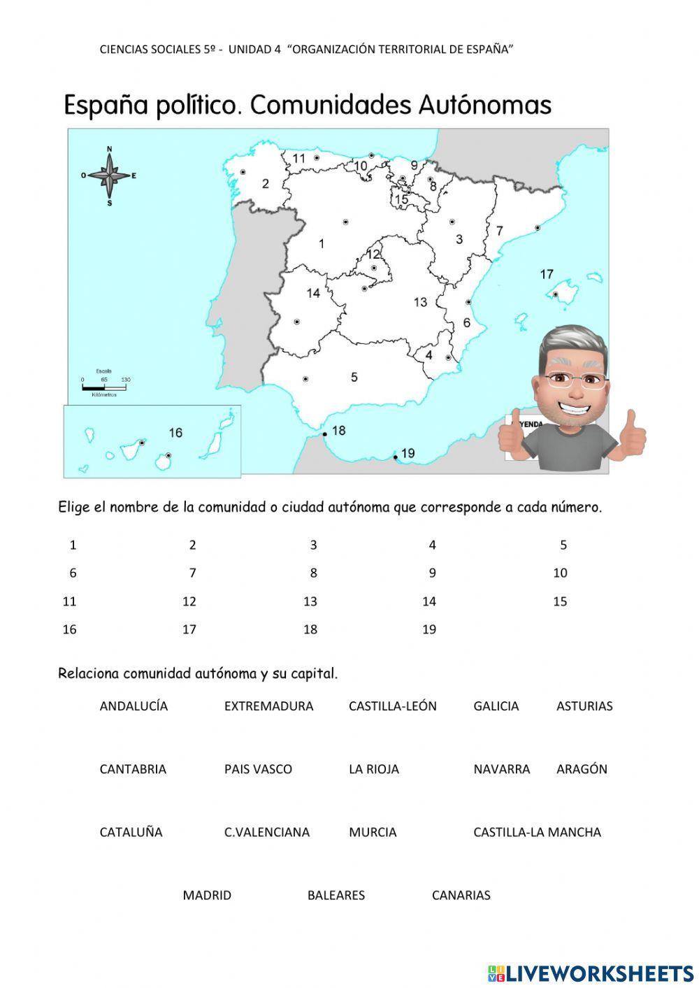 Comunidades autónomas 5º