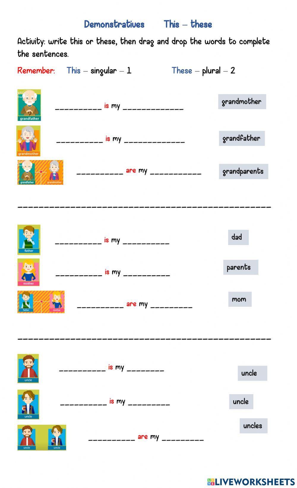 Demonstrative - family