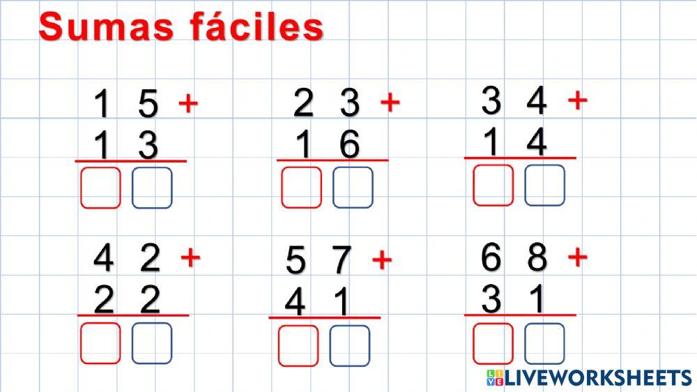 Sumas fáciles