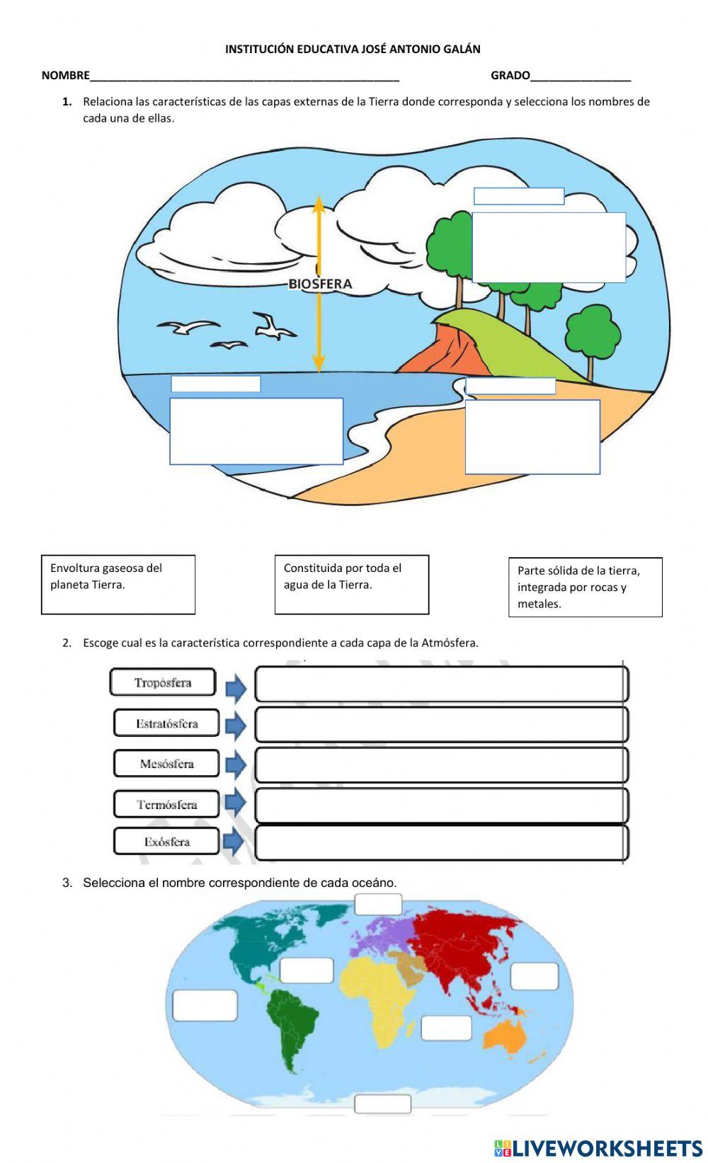 Las capas de la tierra