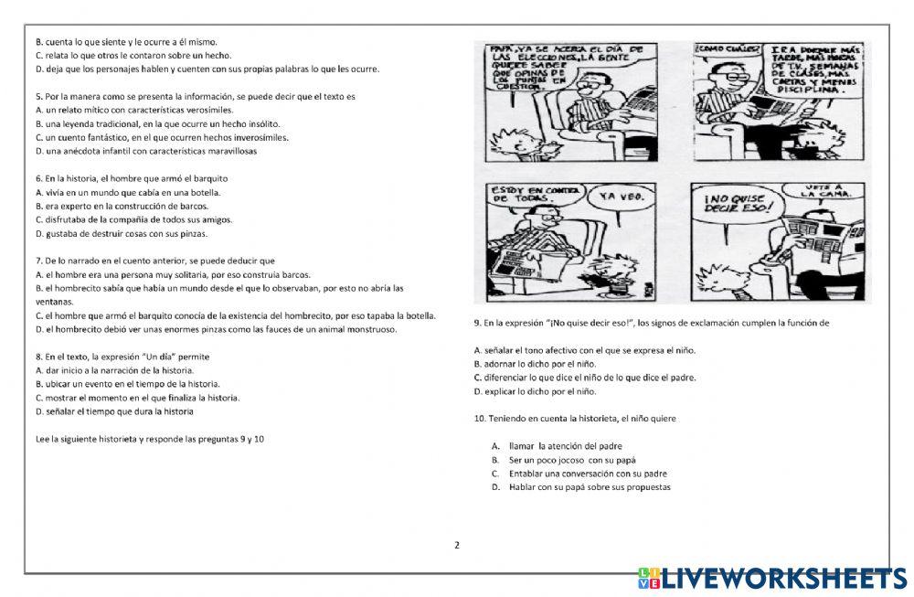 Comprensión Lectora