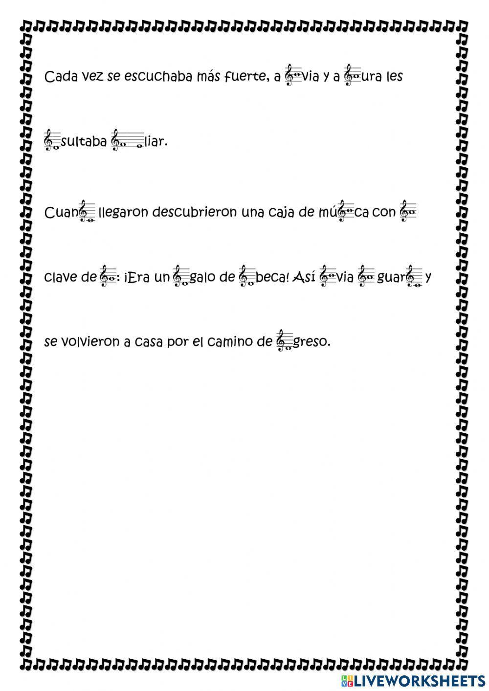 Cartas misteriosas musicales