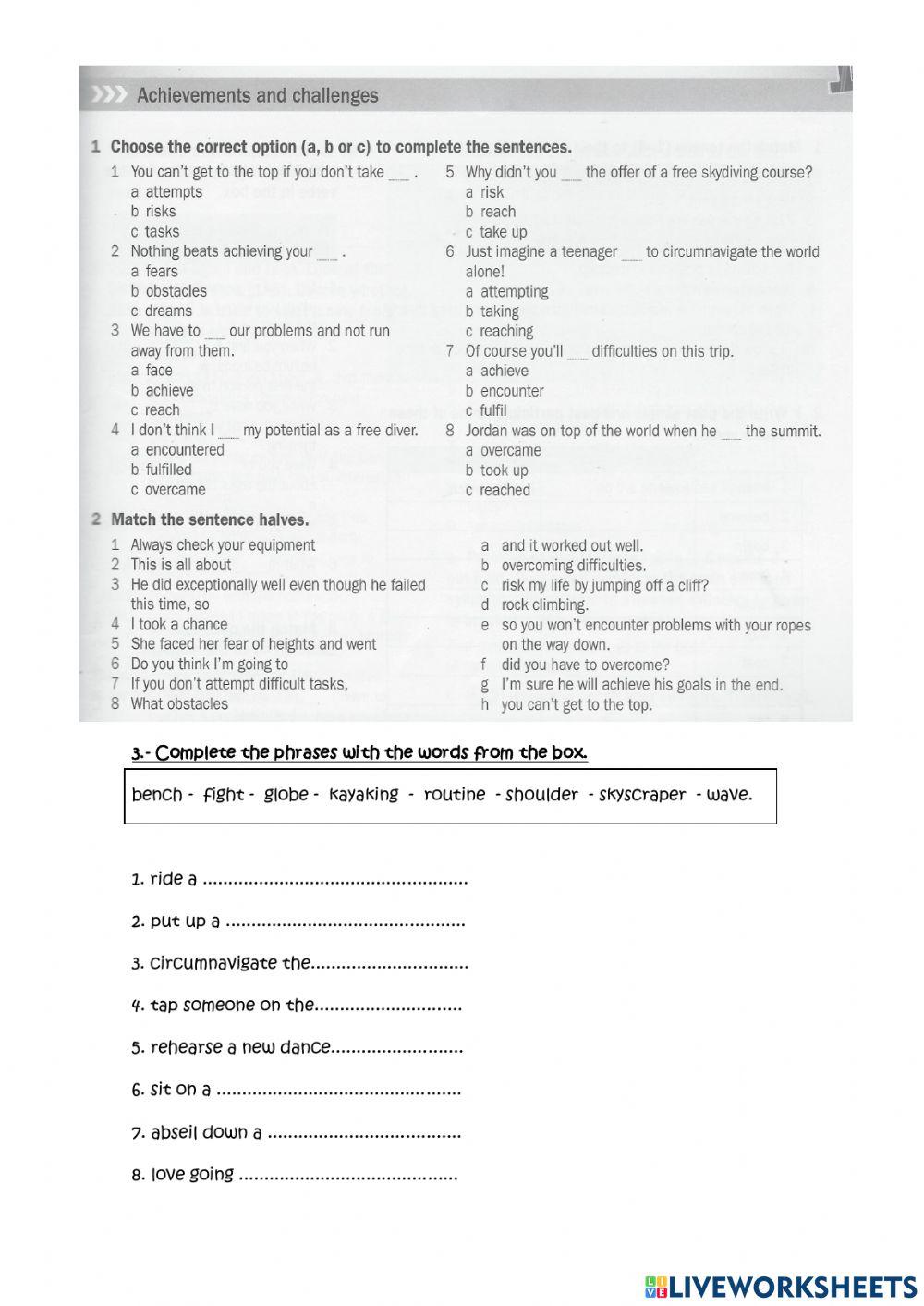 Achievements and challenges