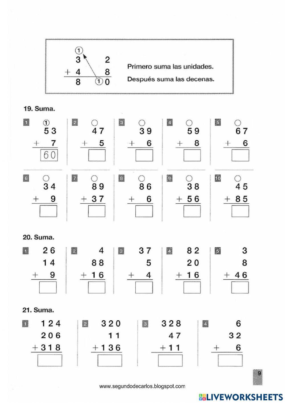 Lección matemáticas