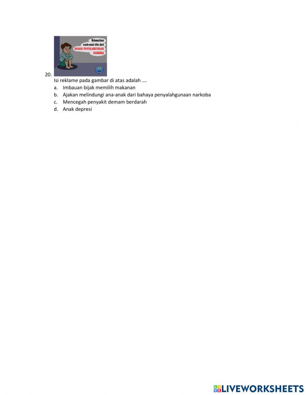 Latihan Soal Tematik