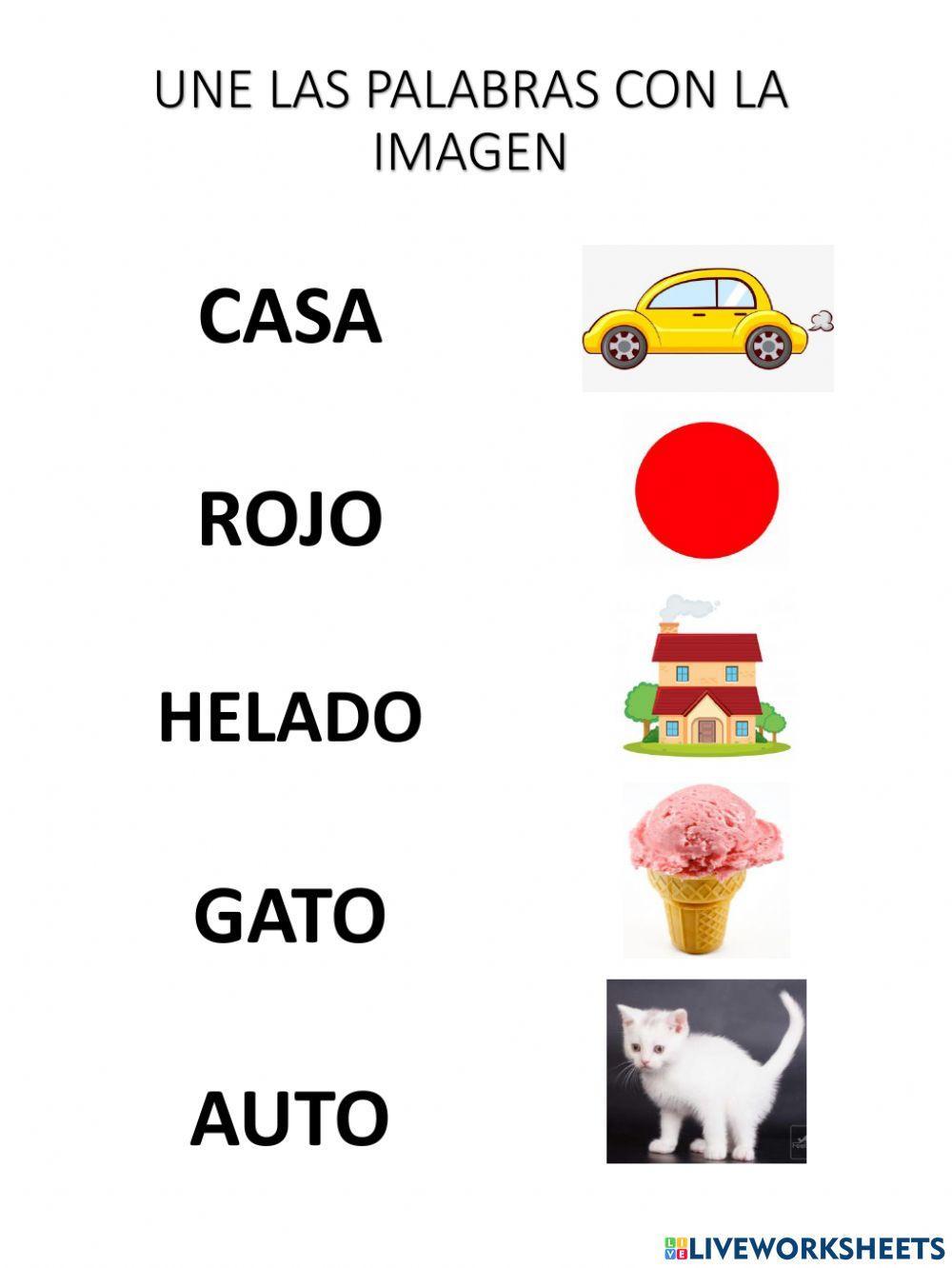 Palabras con sílabas directas