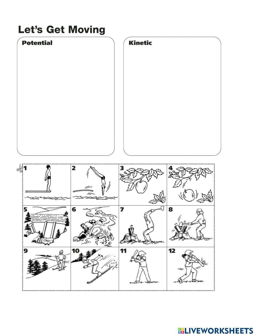 Potential and kinetic energy