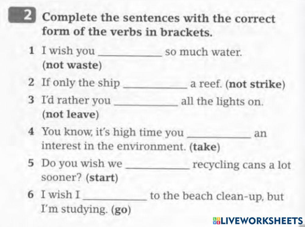 Unreal Past and Past Wishes